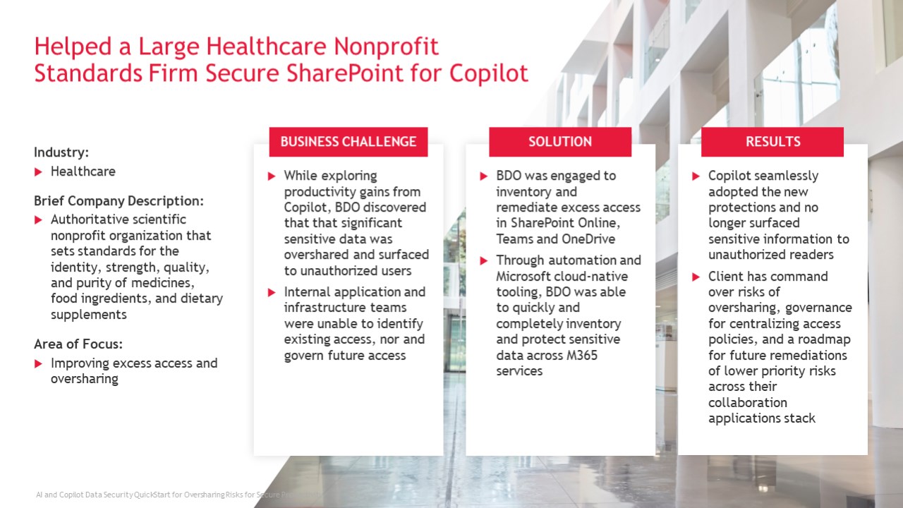 Snapshot 7 of AI & Microsoft Copilot Data Security QuickStart: Implementation