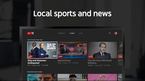 YouTube TV Screenshot