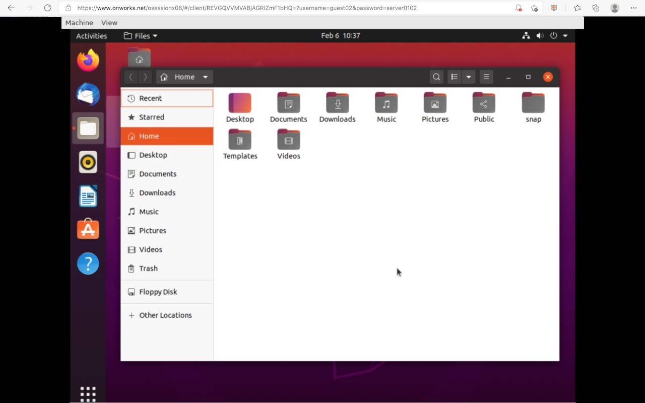 Ubuntu free online linux server