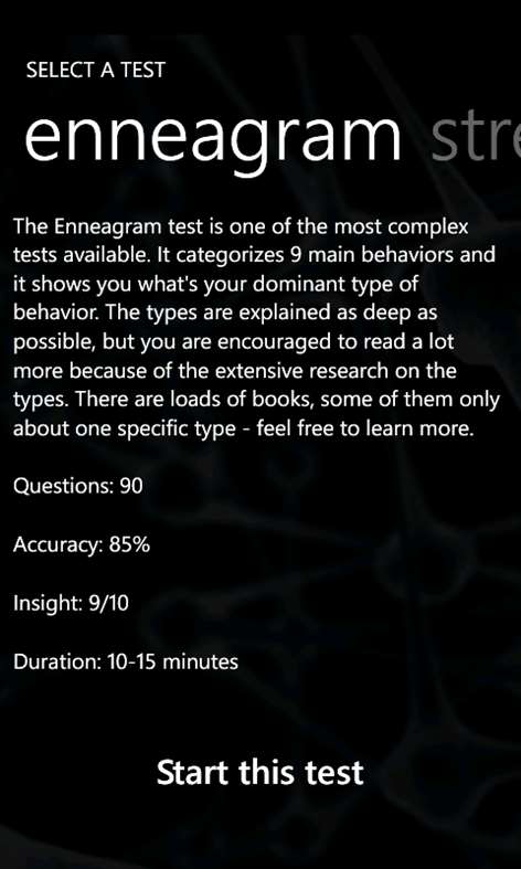 Personality Test Plus Screenshots 2