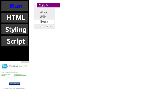 HTML Playground screenshot 1