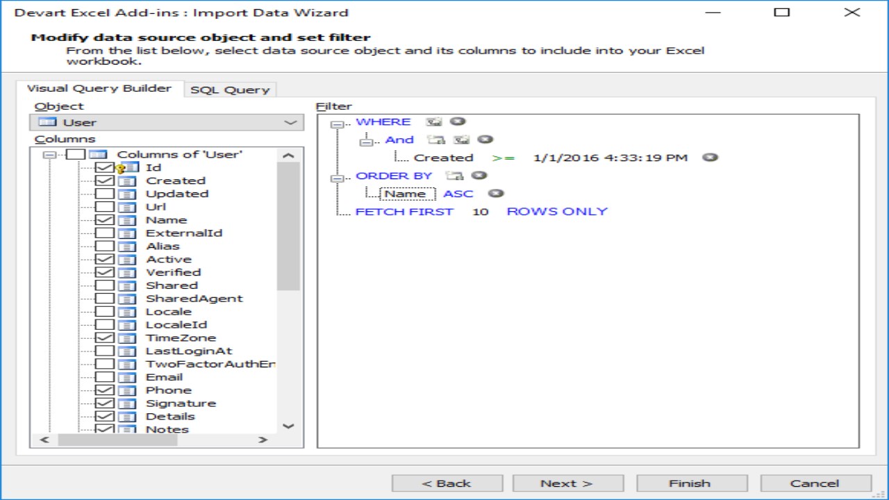 Snapshot 2 of Devart Connector for Zendesk from Excel