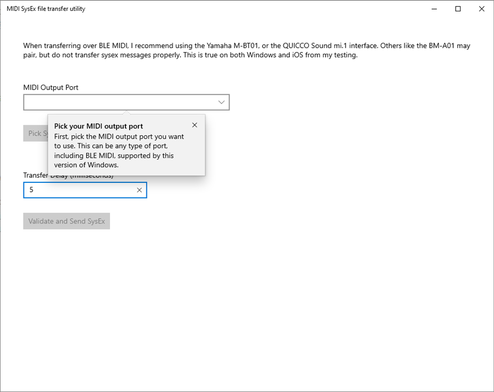 #1. MIDI SysEx Transfer Utility (Windows) 来自: 10rem.net - Pete Brown