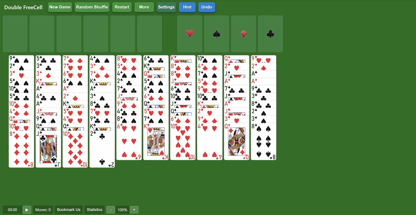 #1. Double FreeCell Solitairex (Windows) 由: Solitairen