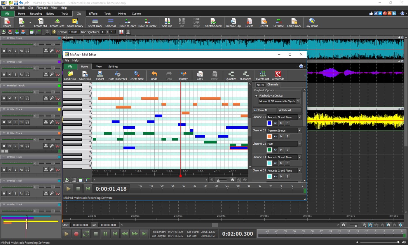 NCH MixPad Masters Edition 10.85 for windows download