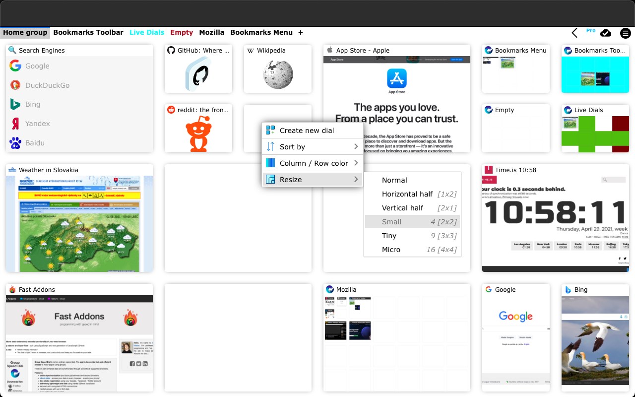 Group Speed Dial Extension Organize Bookmarks Efficiently