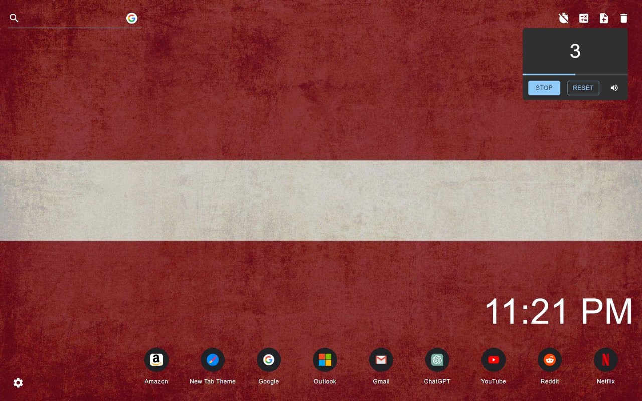 Latvia Flag Wallpaper New Tab