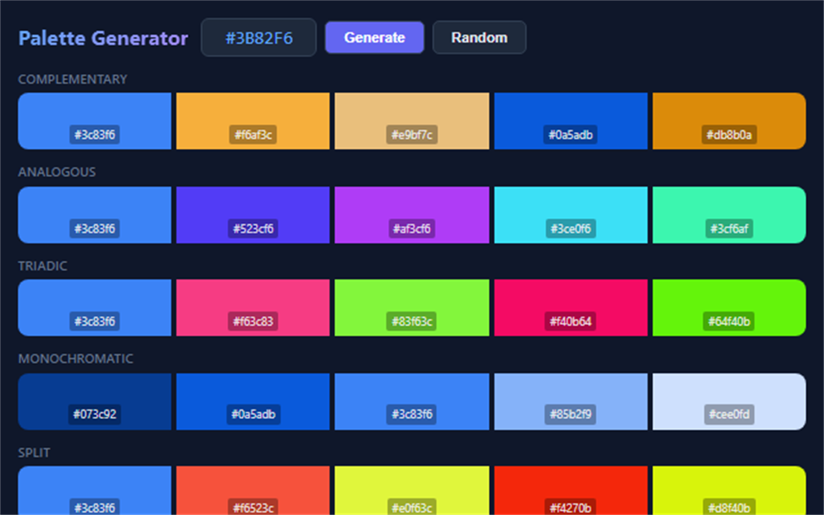 Color Palette Generator