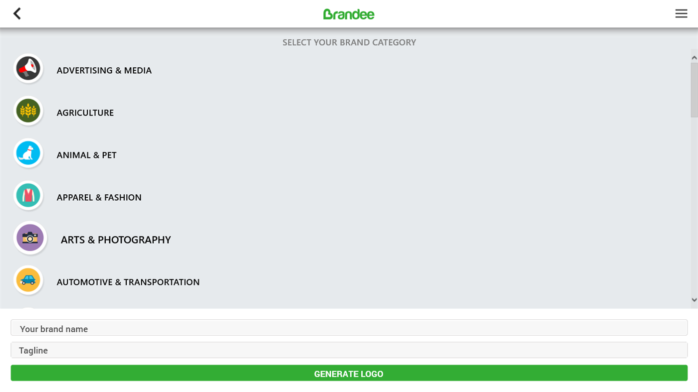 #3. Brandee - Logo Generator (Windows) 由: XLabz Technologies