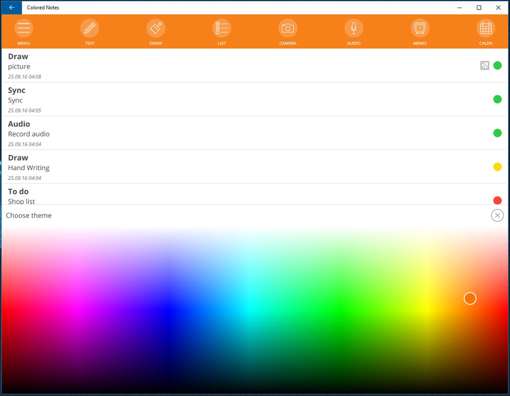 #2. Colored Note (Windows) Av: Artem Kunets