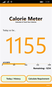 Calorie Meter screenshot 1