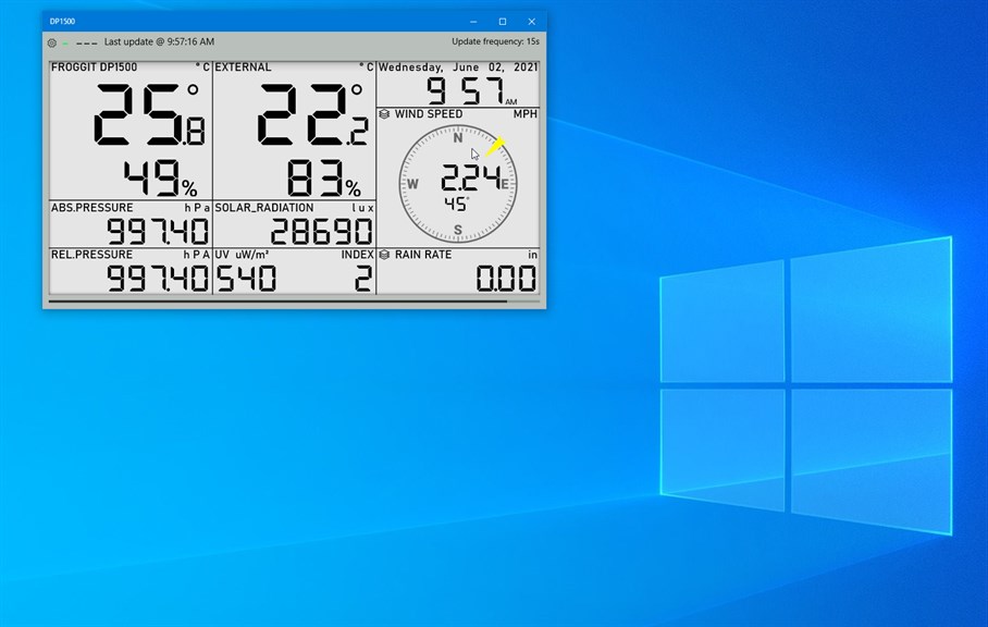 Ecowitt WH45 Indoor 5-in 1 Air Quality Sensor with CO2