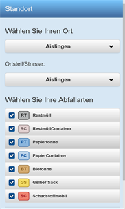 AWV Nordschwaben Abfall-App screenshot 1