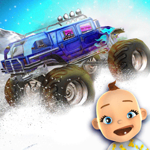 Baby Monster Truck Ice Racing