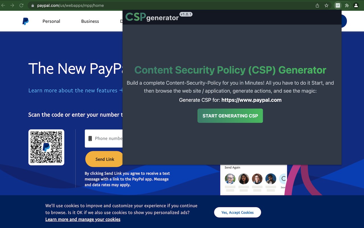 CSP Content Security Policy Generator