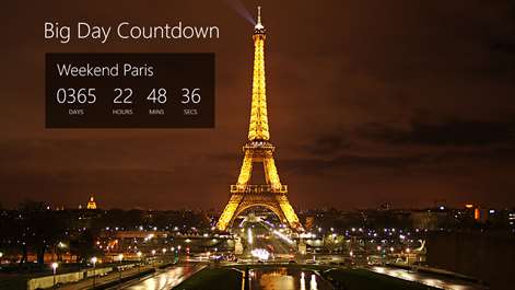 Big Days of Our Lives Countdown Timer - Digital Event Count Down Clock with HD full screen background (for counting how many days and time to go, until your dream dates) Screenshots 2