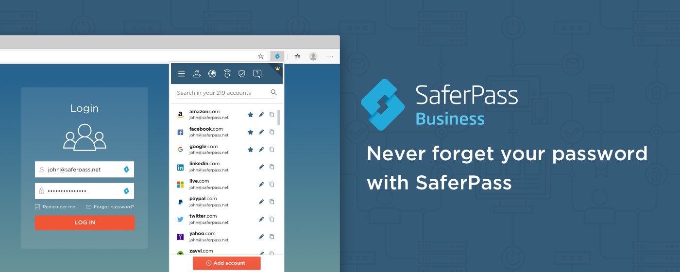 SaferPass Business Password Manager marquee promo image