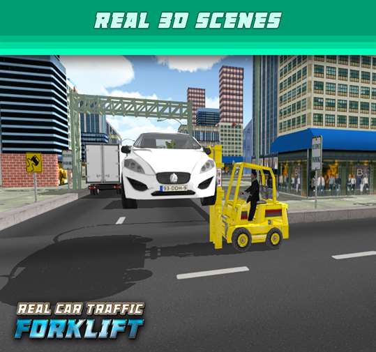 Real Car Traffic Forklift Simulator screenshot 3