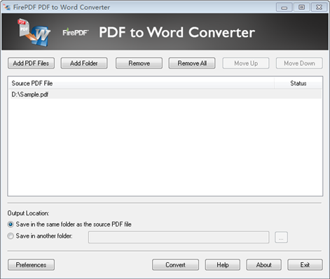 PDF to Word Converter Full Version - FirePDF Screenshots 1