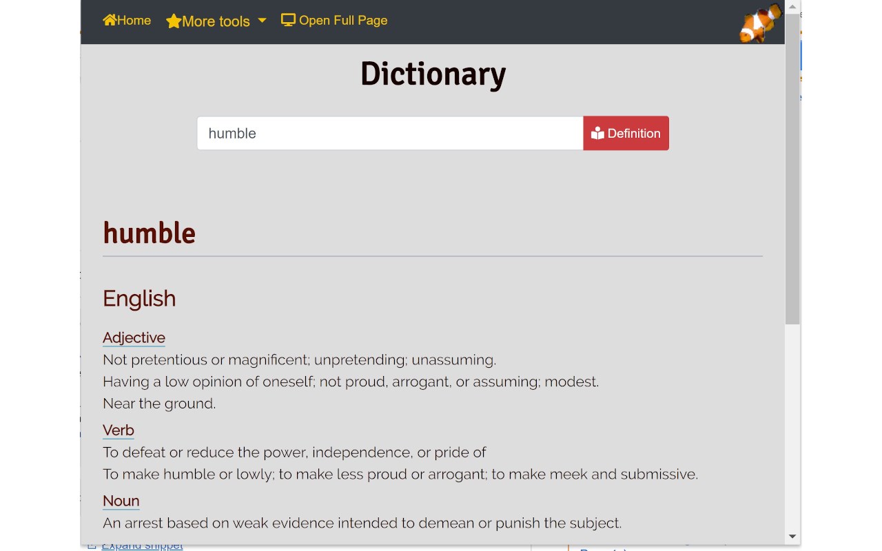 Dictionary - Word Definitions