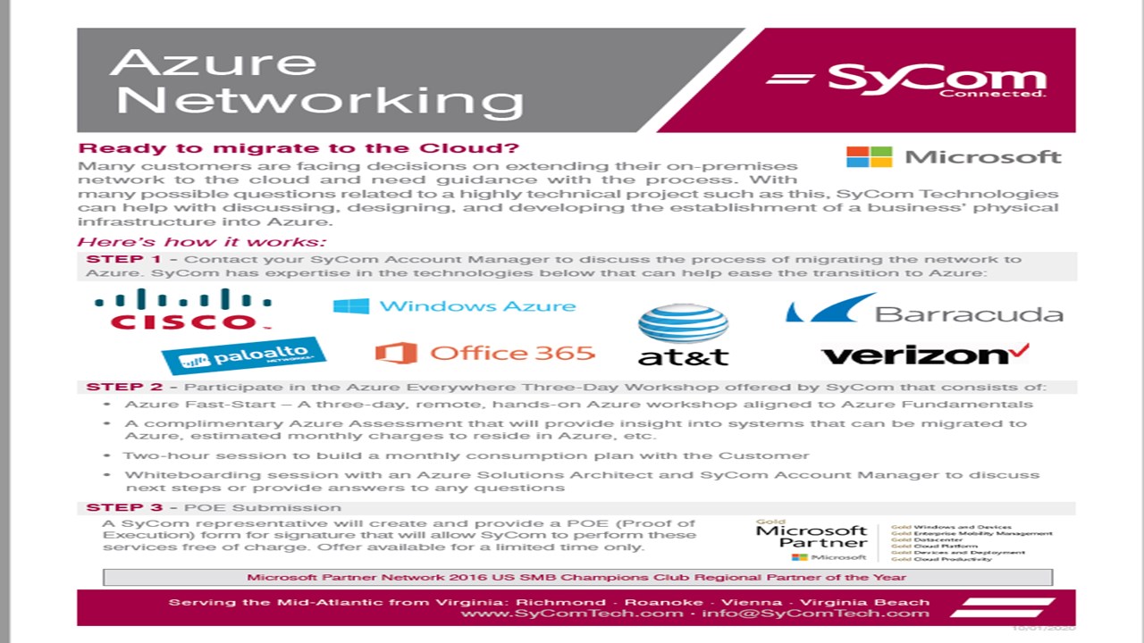 Azure- Azure Advanced Networking 2 Day POC