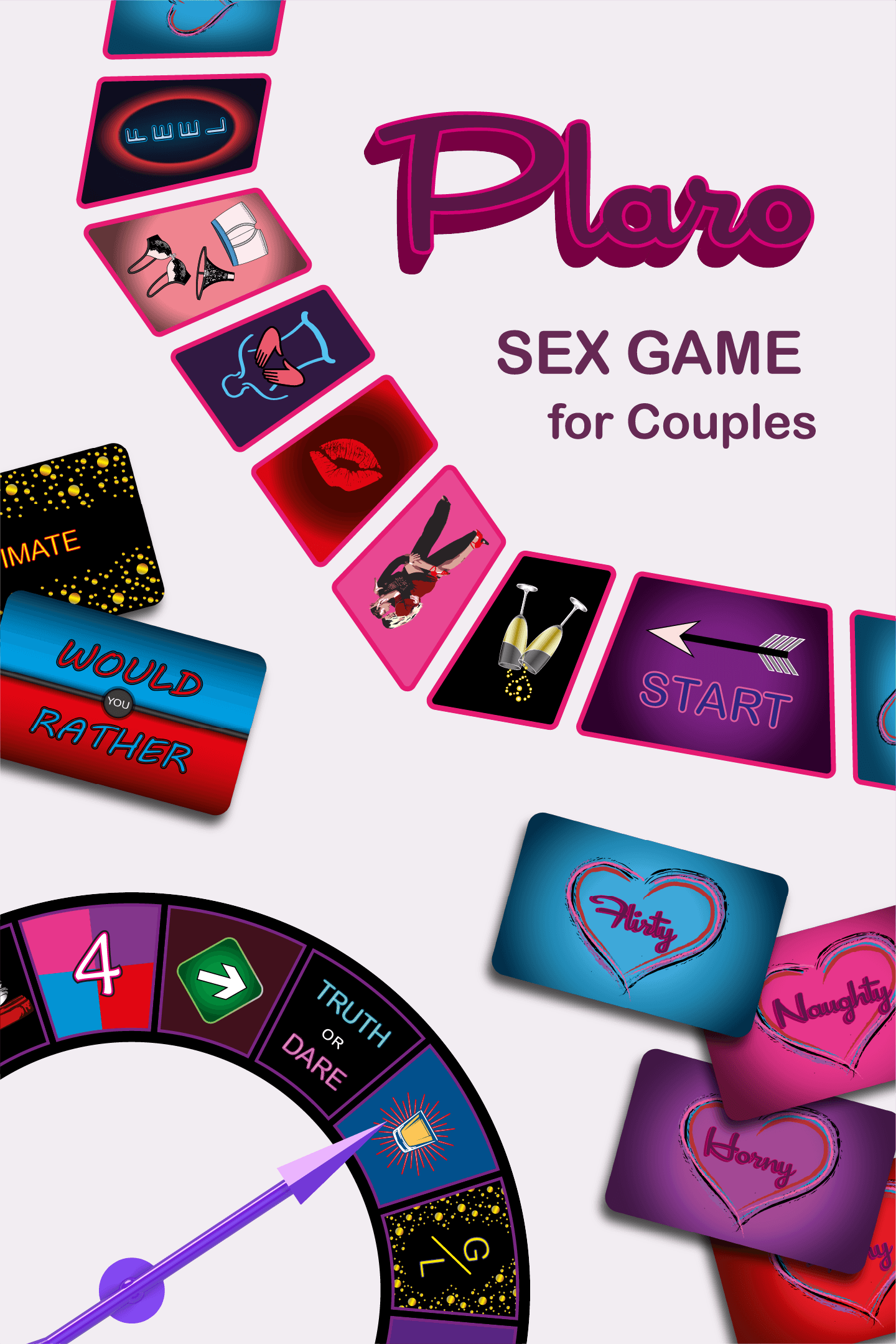 Erotic Heart Couples Game Tease & Please 