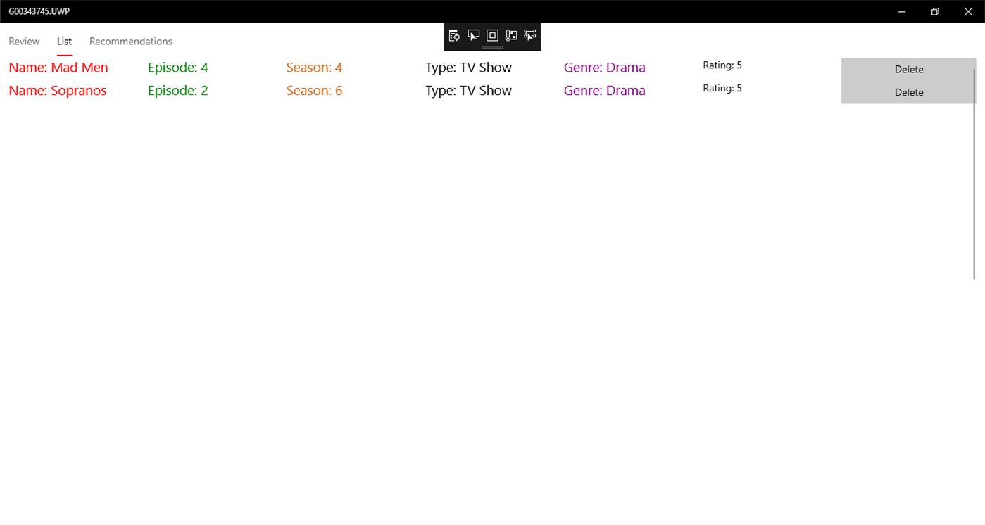 #1. What did I watch? (Windows) 由: Ultan