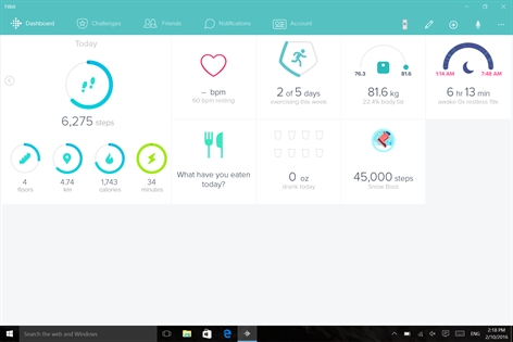 Fitbit Screenshot