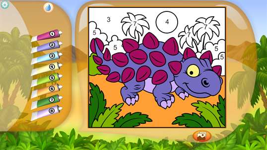 Paint by Numbers - Dinosaurs screenshot 2