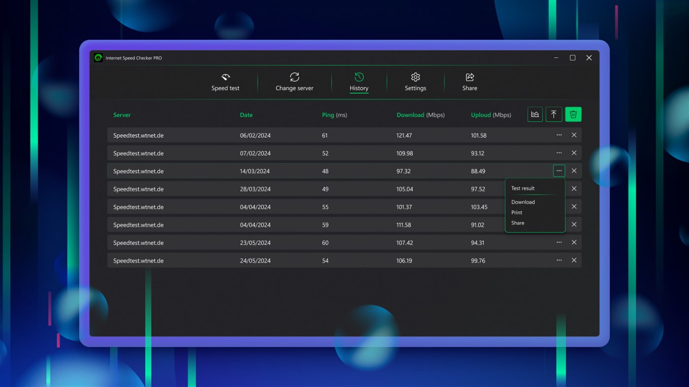 #9. Internet Speed Checker PRO (Windows) Podle: Yellow Elephant Productions