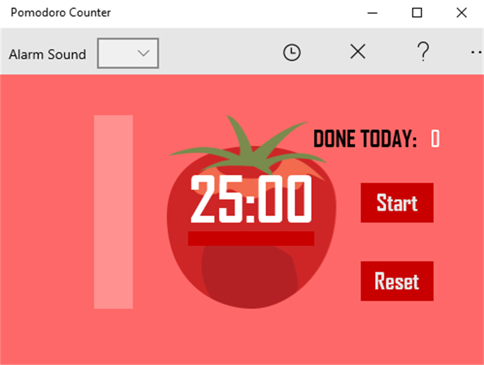 Pomodoro Counter (Windows) Ved: Rick Segrest