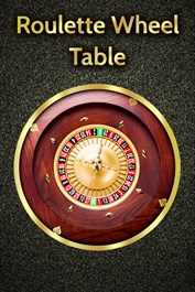 Roulette Wheel Table - Black Spades