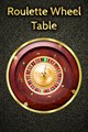Roulette Wheel Table - Black Spades