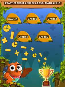 Math Games for Kids Grade 1 to 5 - Addition Subtraction Multiplication Numbers Fractions Geometry Measurement Practice with Mathaly screenshot 1