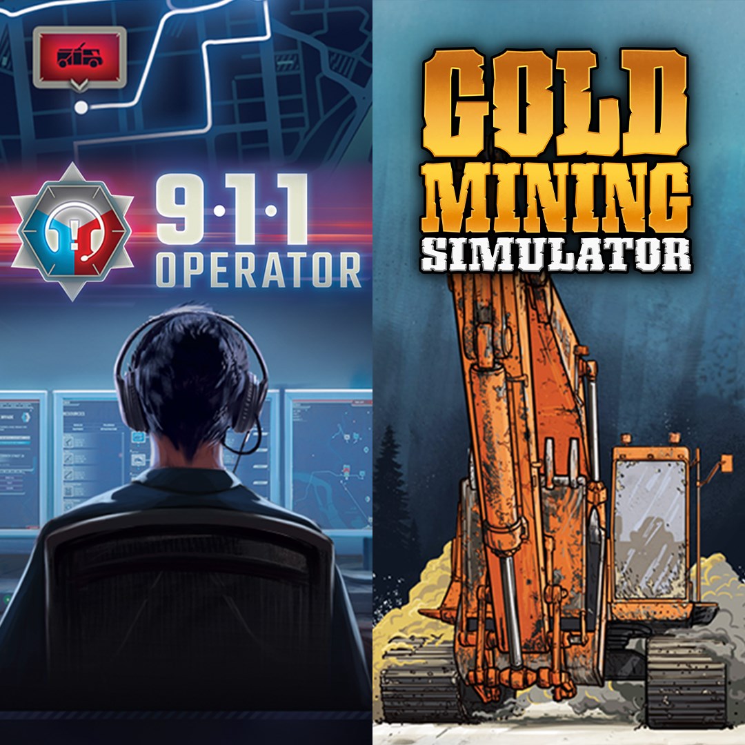 Simulator Bundle: Gold Mining Simulator and 911 Operator