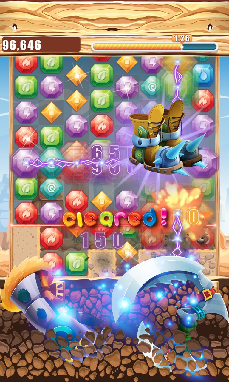 Bildschirmfoto 4 Jewels Miner Dash windows
