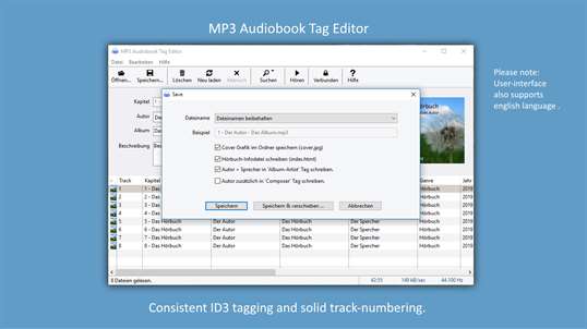 MP3 Audiobook Tagger screenshot 2