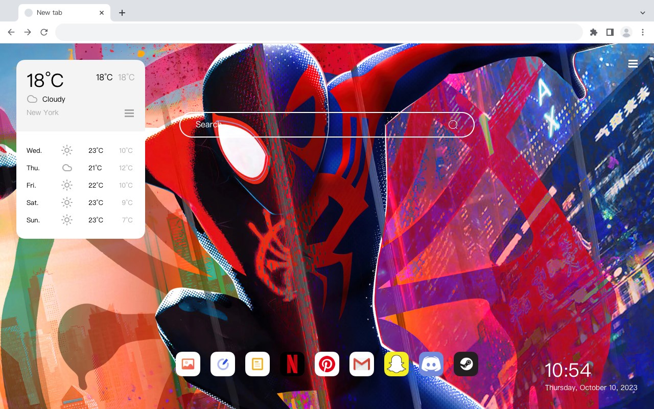 Spider-Man 4K Theme Wallpaper HomePage