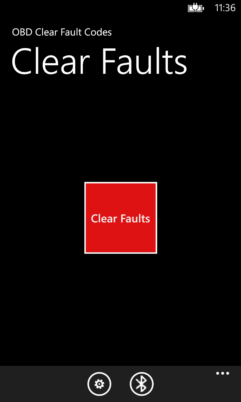 Screenshot 1 OBD Clear Faults windows