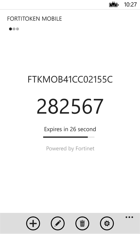 FortiToken Mobile Screenshots 1