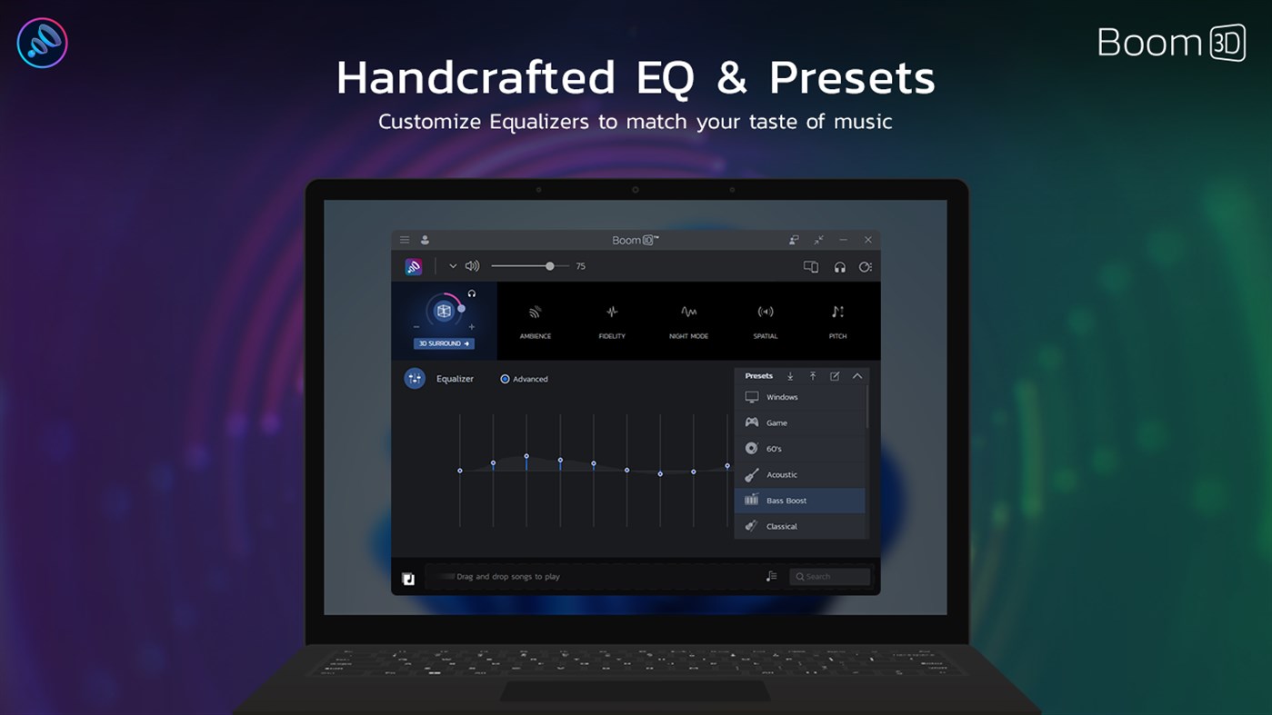 #4. Boom 3D: Audio Enhancer, Equalizer & Bass (Windows) Podle: GLOBAL DELIGHT TECHNOLOGIES PRIVATE LIMITED