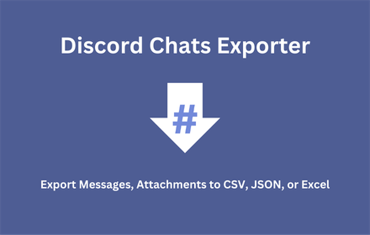 Discord Chats Exporter - Capture Messages Attachments in One Click