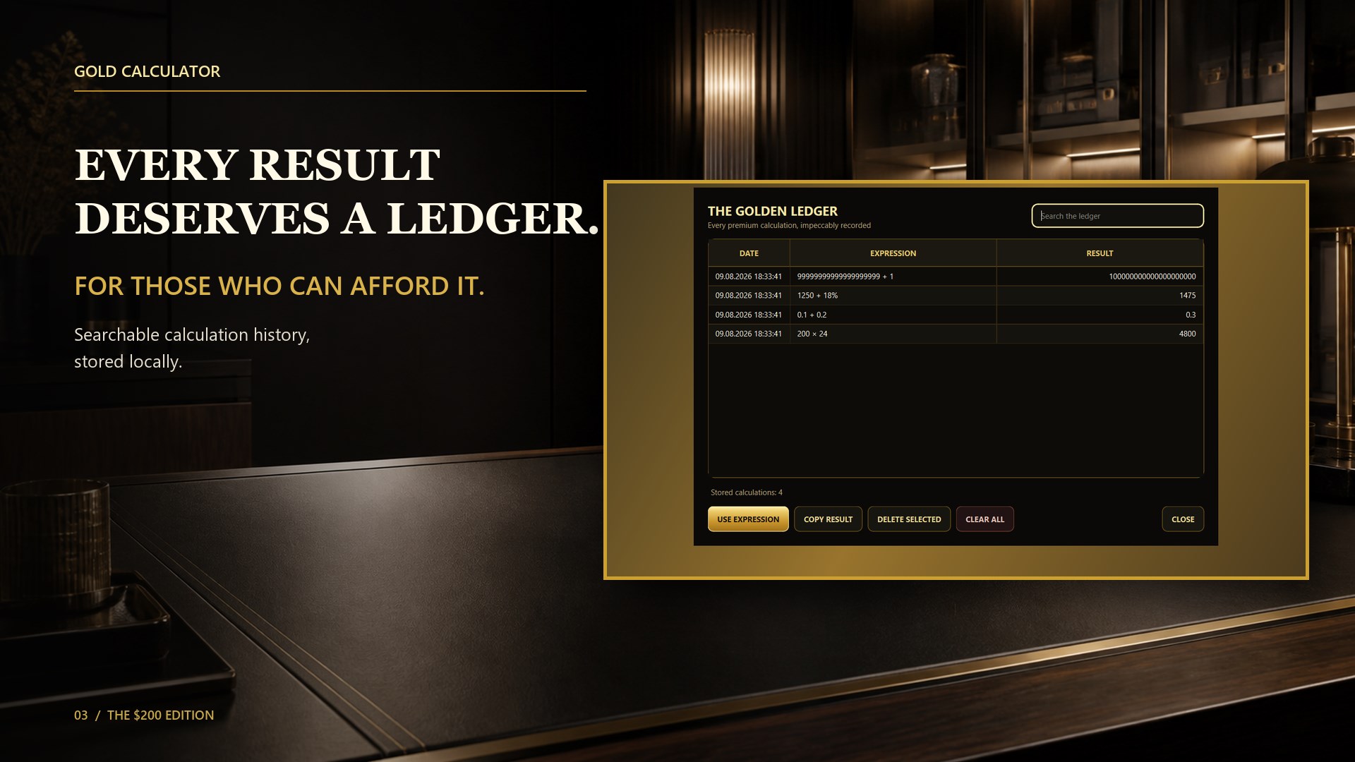 Gold Calculator screenshot