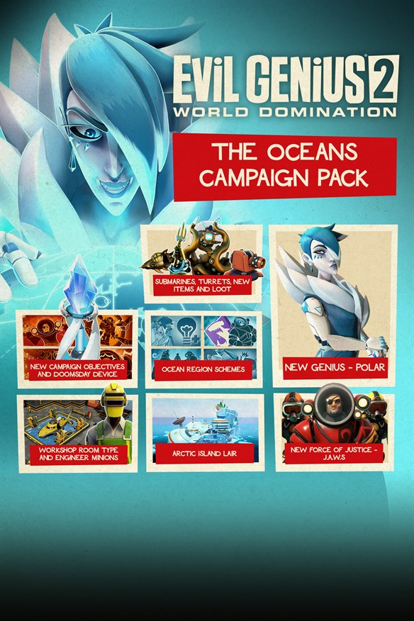 Evil Genius 2: Oceans Campaign Pack Xbox Series X|S and Xbox One cover art