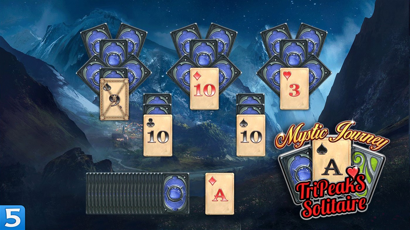 #6. Mystic Journey: Tri Peaks Solitaire (Windows) By: FIVE-BN STUDIO