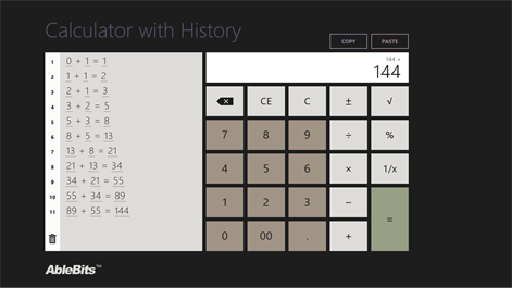 Calculator with History Screenshots 1