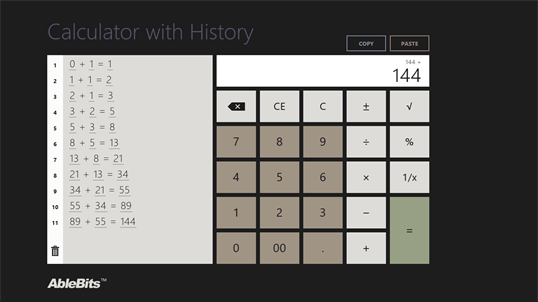 Calculator with History screenshot 1