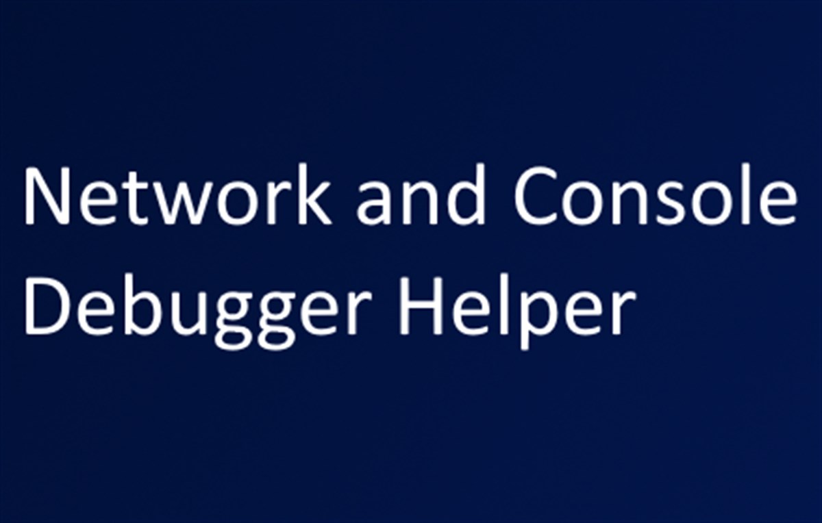 Network and Console Debugger Helper