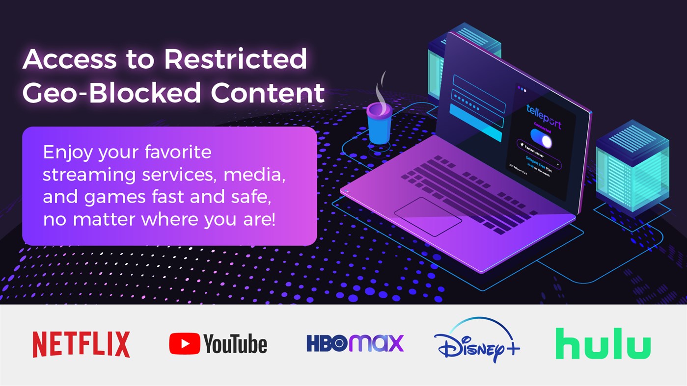 #2. Telleport - Best Free VPN (Windows) Podle: Telleport LLC