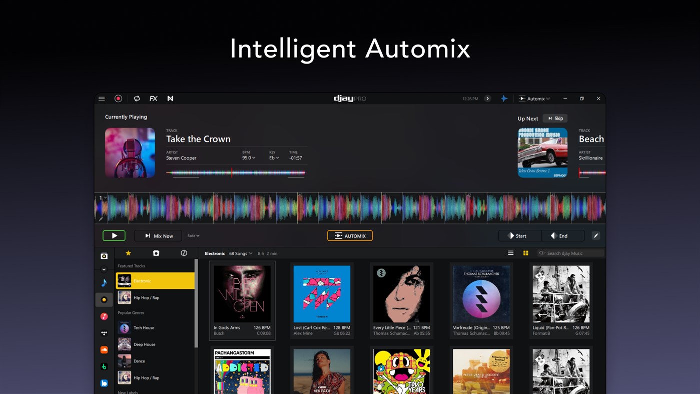 #5. djay Pro - DJ App & AI Mixer (Windows) 게시자: Algoriddim